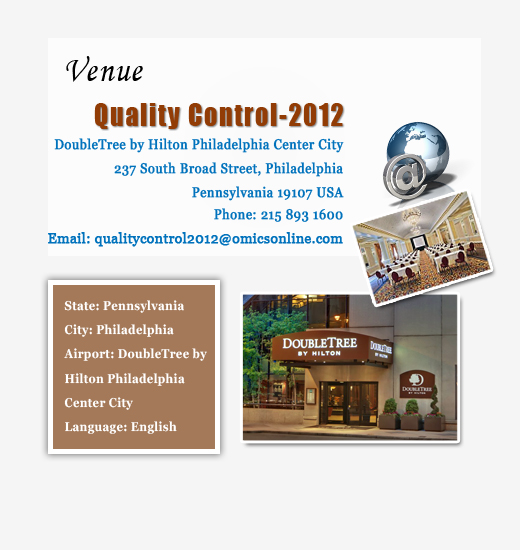 International Conference on QA, QC and Validation 2012