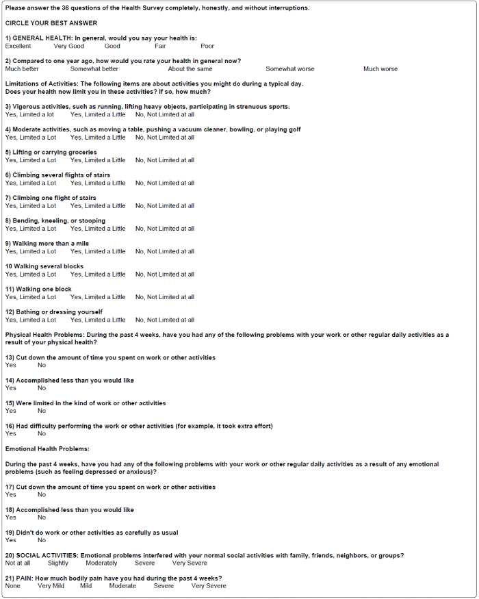 questionnaire