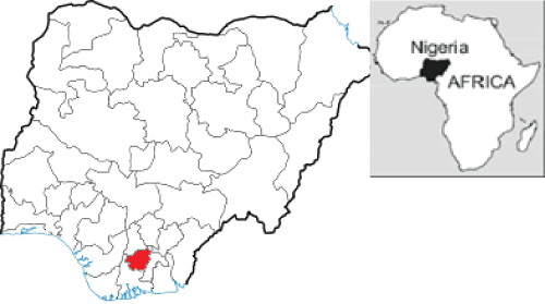Map Of Nigeria Showing Imo State Nigeria