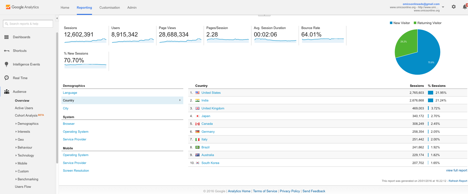 Visitor Analysis Report